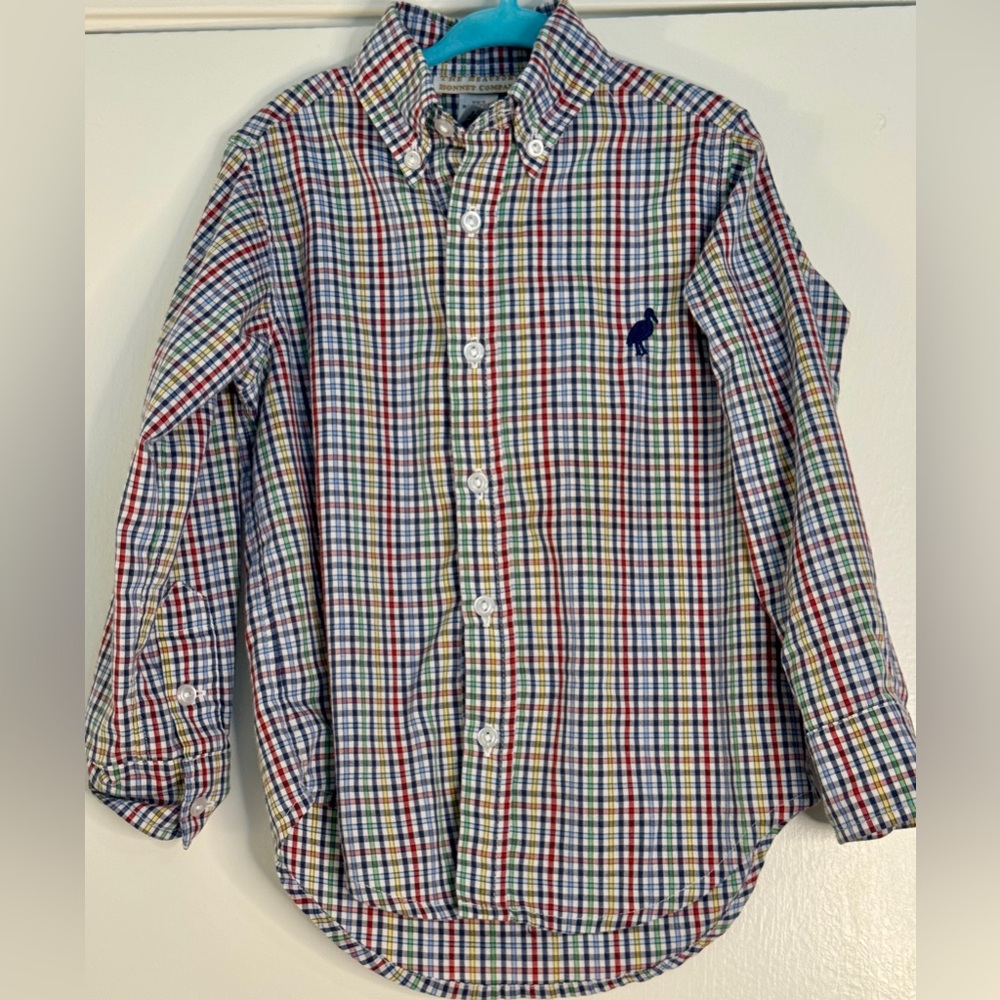 The Beaufort Bonnet Company Boys Multicolor Plaid Button-Down Shirt